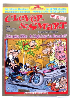 Clever & Smart in geheimer Mission Comic Album Nr. 35: Hokus-pokus, fidibus - der Magier kriegt 'nen Hexenschuß!